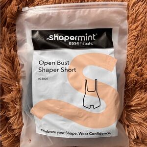 Shapermint Essentials Open Bust Shaper Short in Black